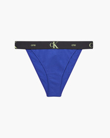 CK ONE COTTON HIGH LEG TANGA, Clematis Blue, hi-res