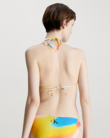 CK Monogram Triangle Bikini Top, Ck Monogram Motion Aop, hi-res