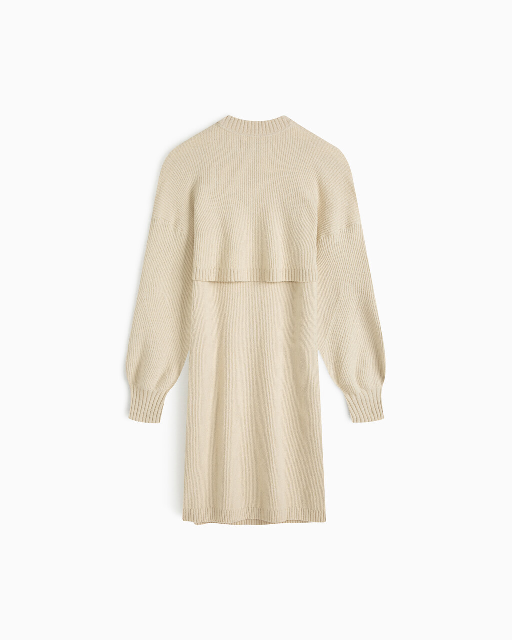 Feminine 2 In 1 Knit Dress, Eggshell, hi-res