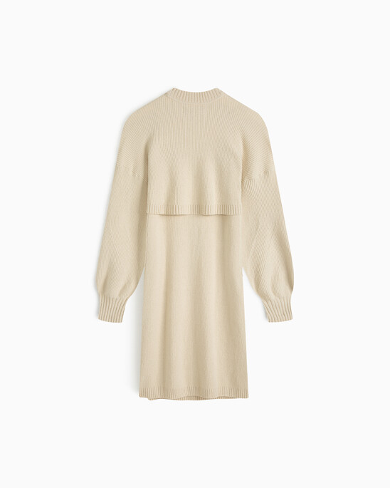Feminine 2 In 1 Knit Dress