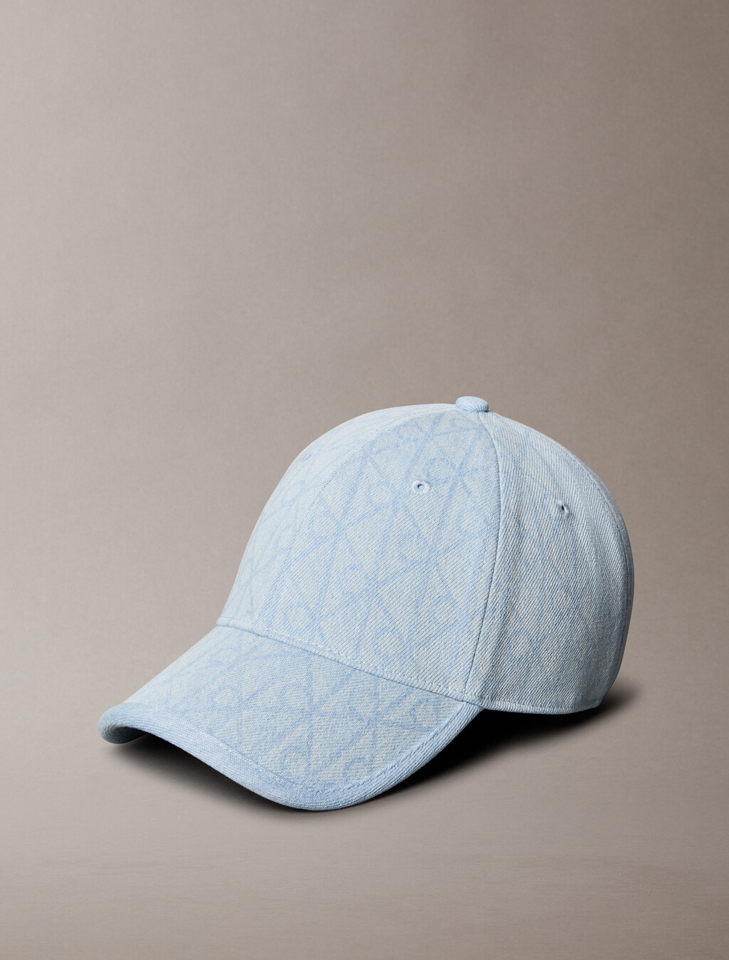 Burnout Emblem Logo Denim Cap, Light Wash Denim, hi-res