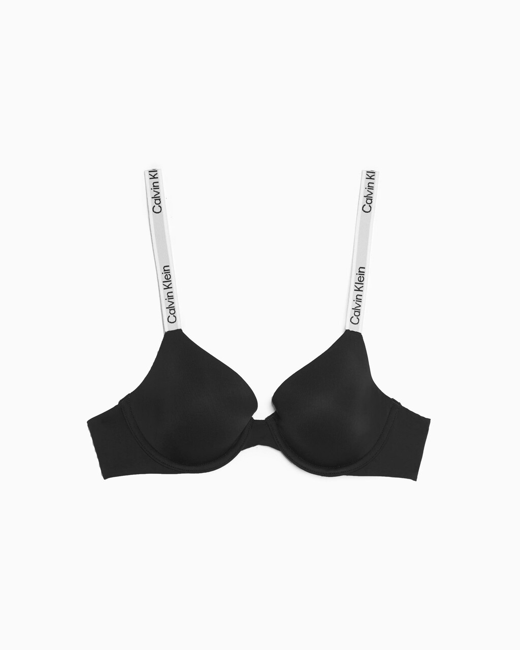 Tailored Logo Lightly Lined Demi Bra, Black, hi-res