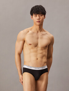 Cotton Stretch Balance Hip Briefs 3 Pack, BLACK/BLACK/BLACK, hi-res