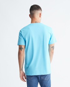Monogram Organic Cotton Tee, Blue Tide, hi-res