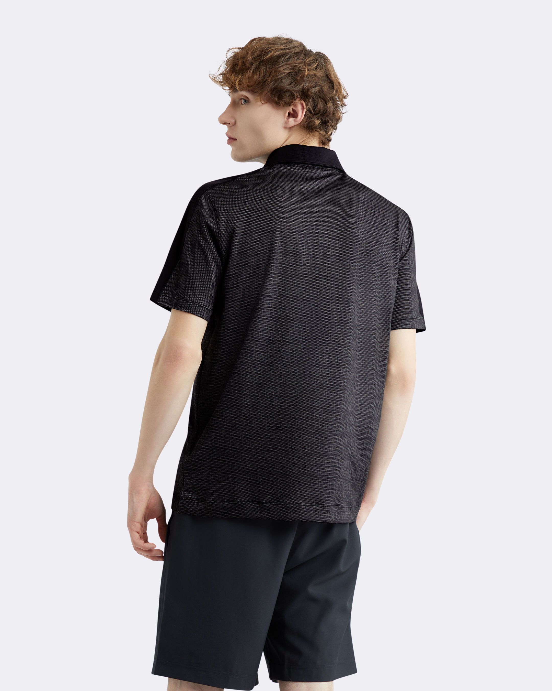 Logo Mesh Sport Polo black Calvin Klein Malaysia