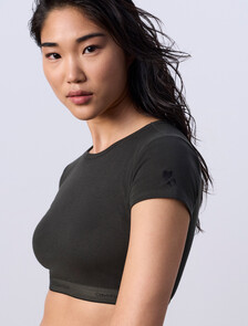 Jung Kook for Calvin Klein Heritage Cotton Lightly Lined T-Shirt Bralette, Peat, hi-res