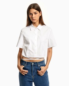 TIE-UP WOVEN SHIRT, Bright White, hi-res