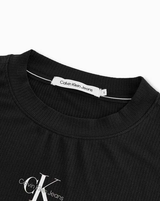 Side Gather Monogram Tee Dress