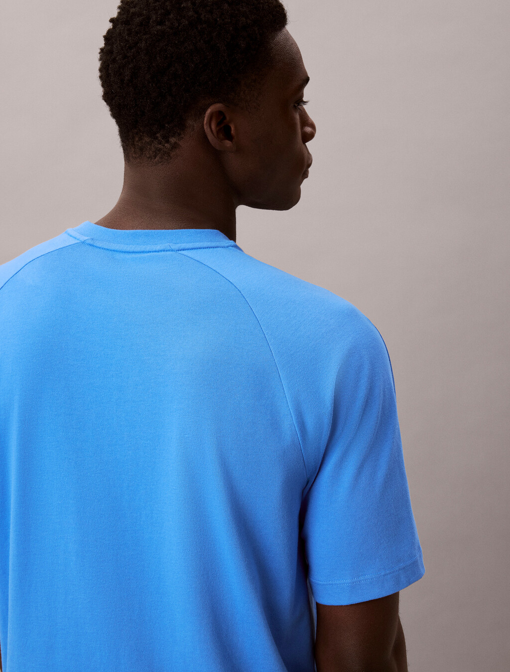 Performance Cotton Blend Gym T-shirt, Aegean Ocean, hi-res