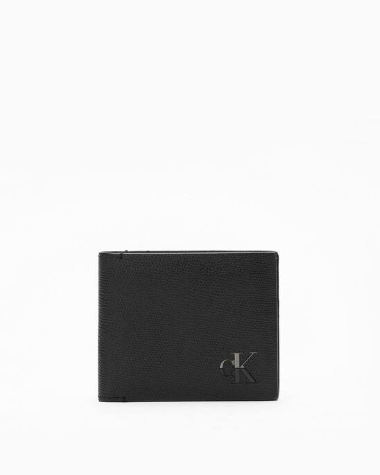 LEATHER LOGO HARDWARE BILLFOLD WALLET