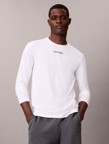 Sport Long Sleeve Tee, Classic White, hi-res