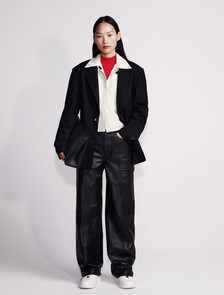 Relaxed Tailored Blazer, Black, hi-res