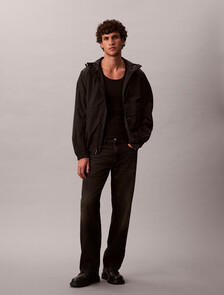Nylon Windbreaker, Black, hi-res