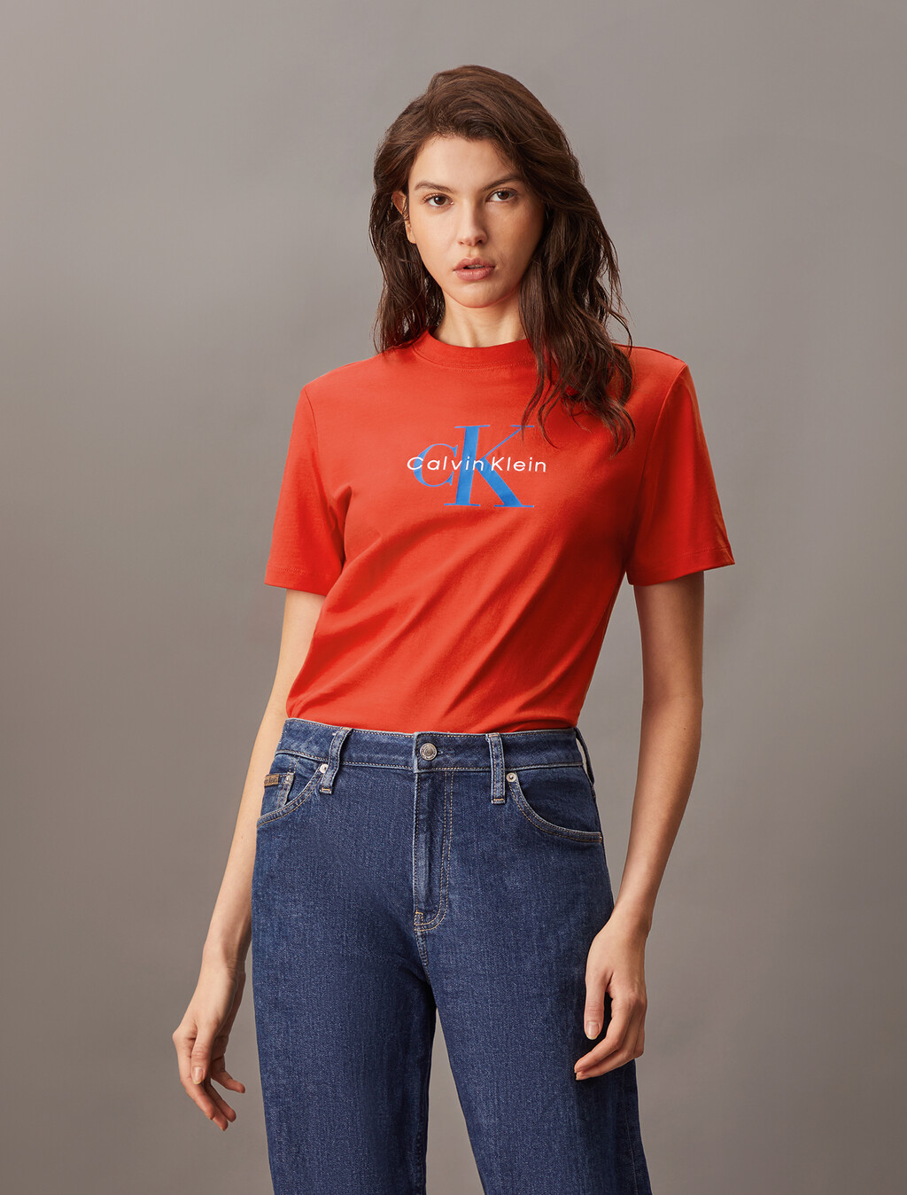 Monogram T-shirt, Red Alert, hi-res