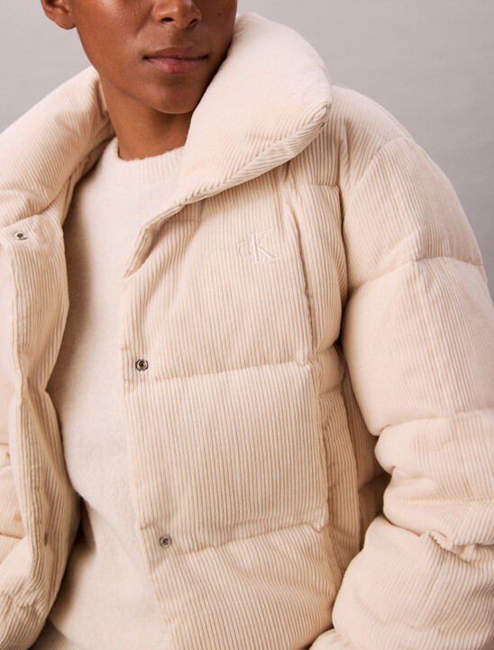 Corduroy Down Puffer Jacket