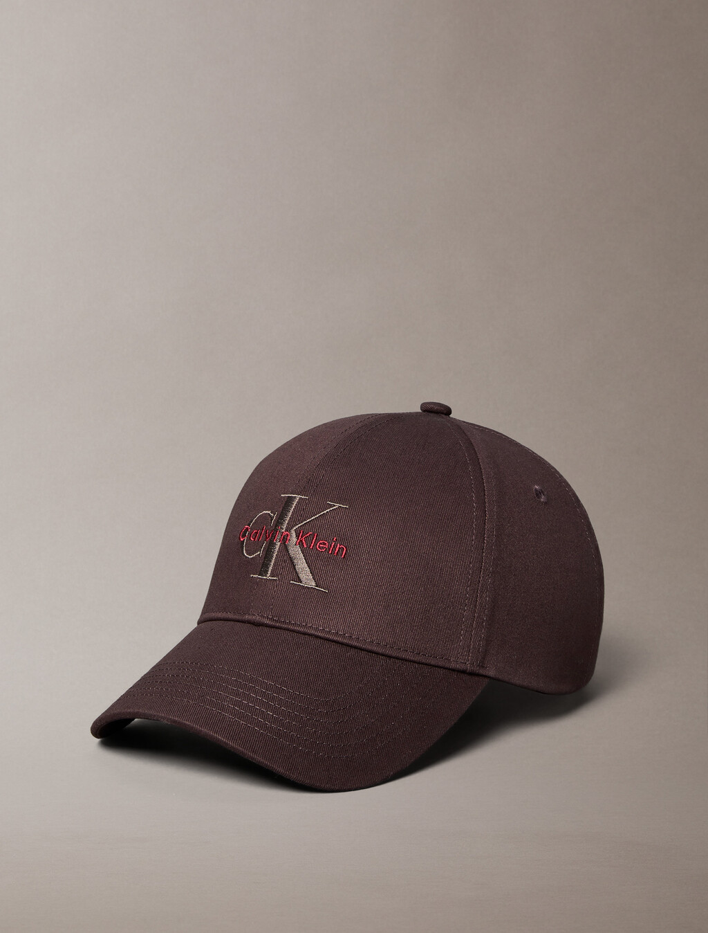 Twill Logo Cap, Rich Brown, hi-res