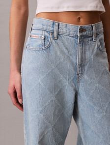 All-Over Logo Baggy Jeans, CK TROPIC, hi-res