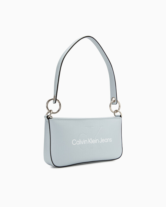 SCULPTED MONOGRAM SHOULDER POUCH