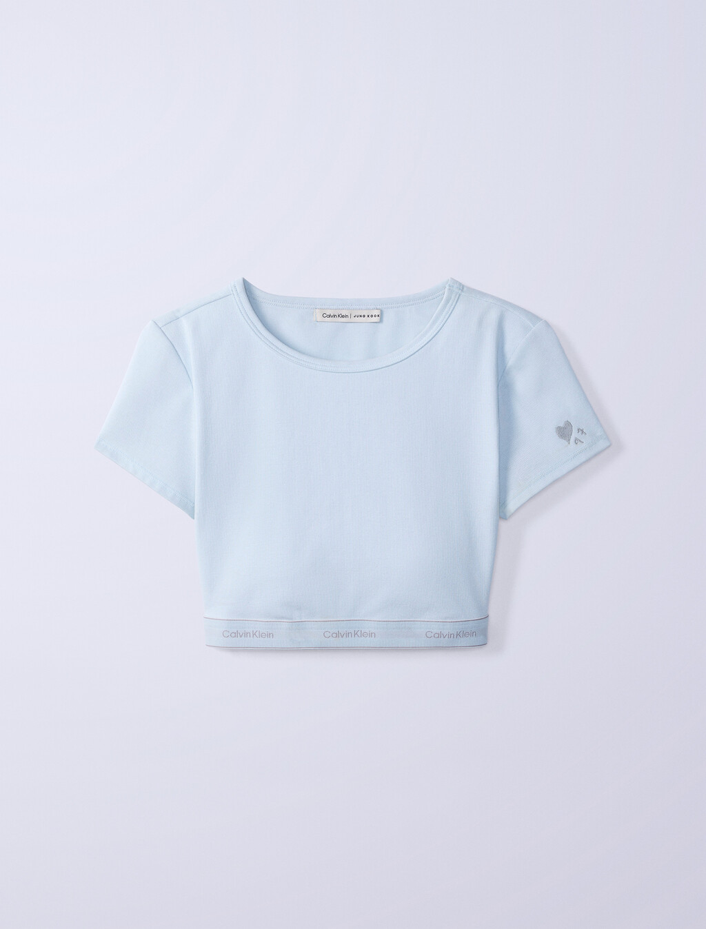 Jung Kook for Calvin Klein Heritage Cotton Lightly Lined T-Shirt Bralette, Ice Flow, hi-res