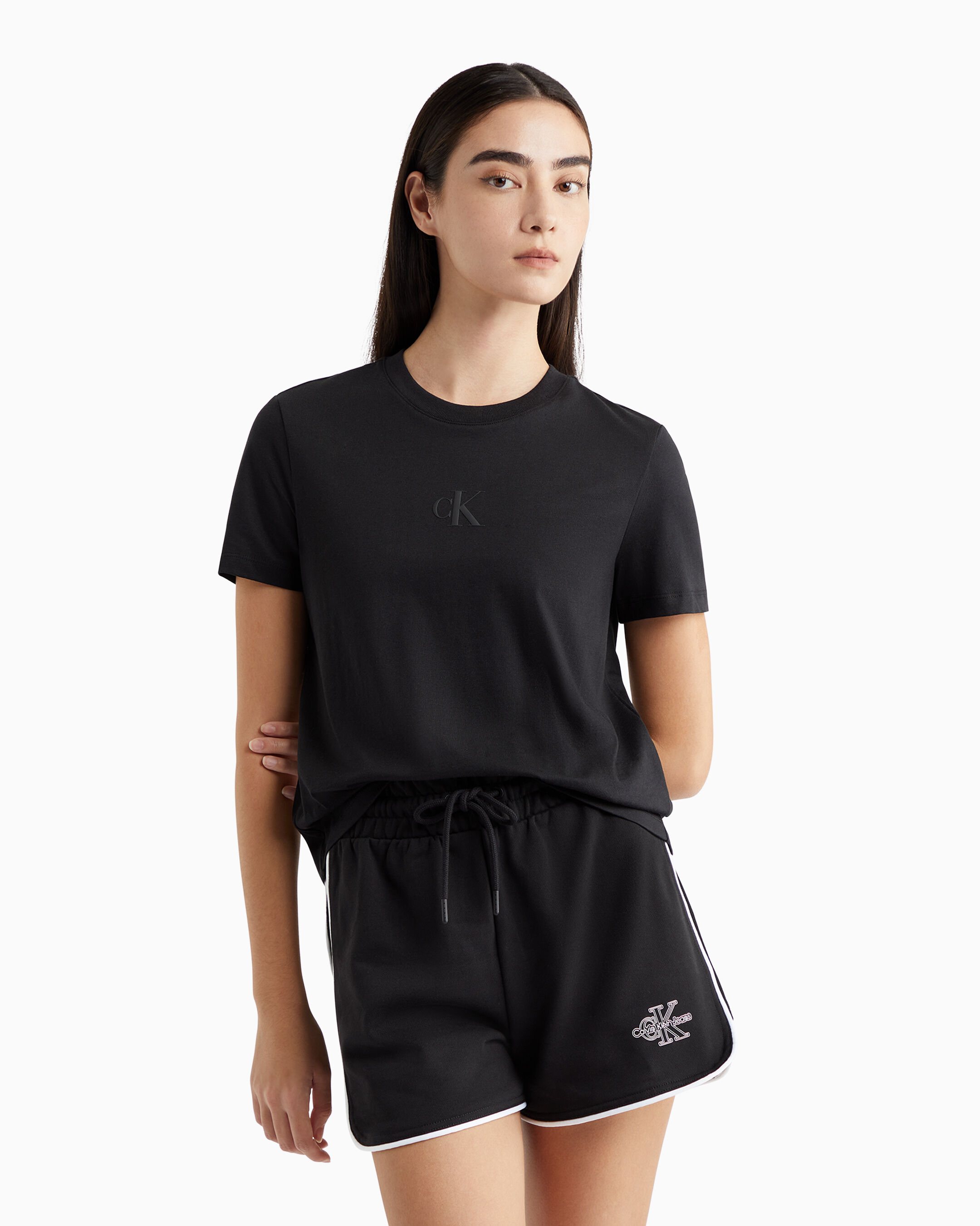 Calvin klein shirt best sale and shorts set