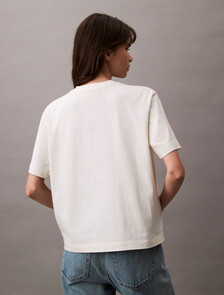 Standard Logo Boxy Varsity Tee, Tofu, hi-res