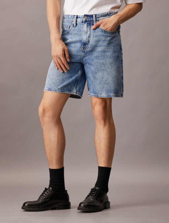 Cooling Straight Denim Shorts