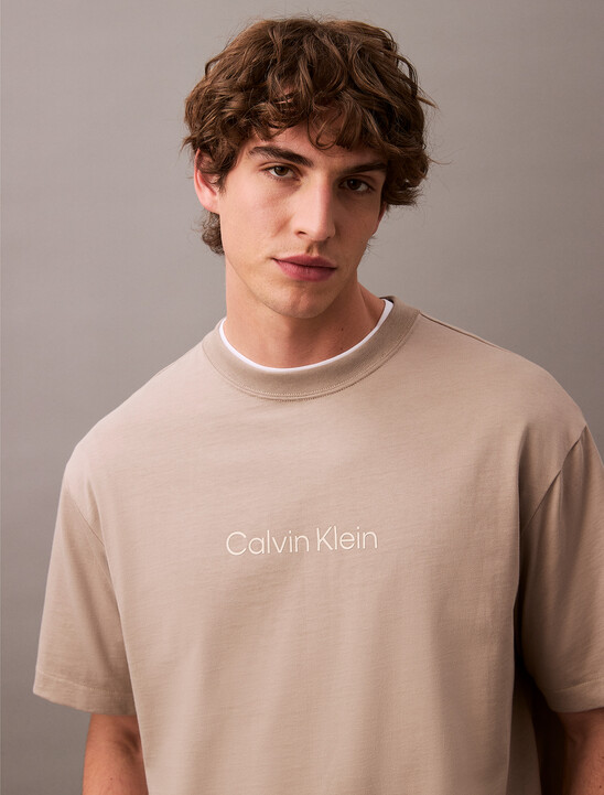 Calvin Logo Crew Neck Tee
