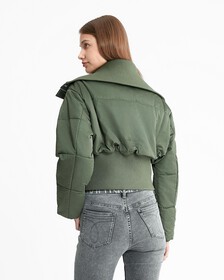 Short Ribbed Bomber, Thyme, hi-res