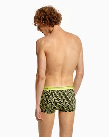 CK ONE PRINT MICRO LOW RISE TRUNKS, 10195 LOGO CROSS PRINT+CYBER GREEN, hi-res