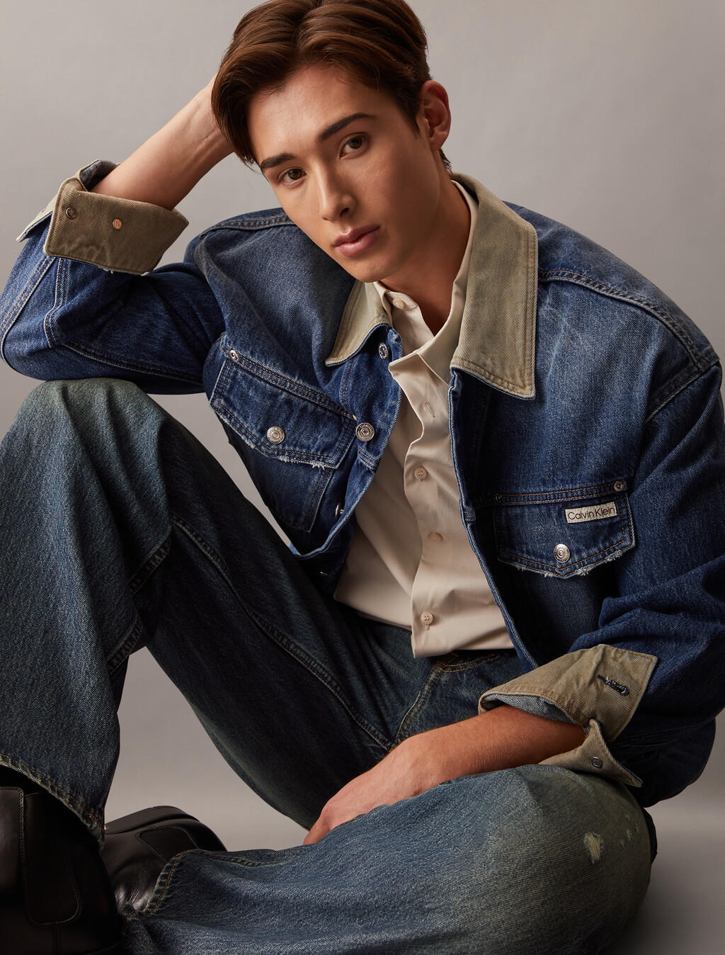 Baggy Jeans, FADED CK BLUE, hi-res