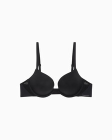 Perfectly Fit Flex Push Up Plunge Bra, Black, hi-res