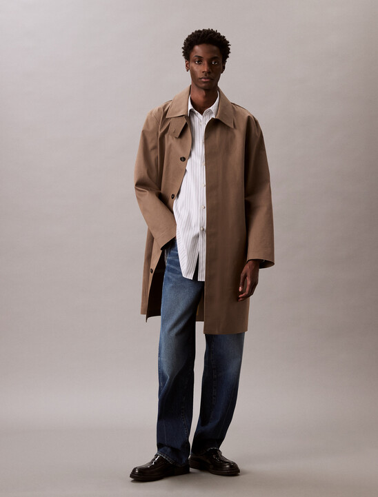Cotton Stripe Relaxed Button-Down Shirt