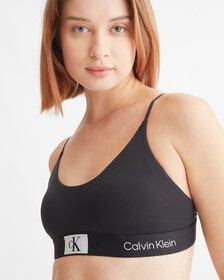 Calvin Klein 1996 Lightly Lined Bralette, Black, hi-res