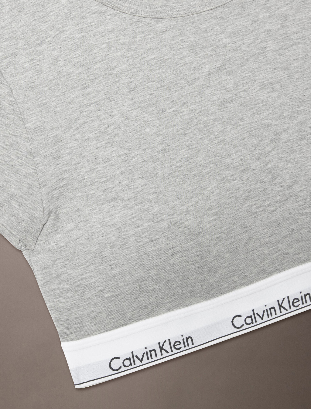 Icon Cotton T-Shirt Bralette, Grey Heather, hi-res