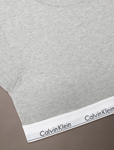 Icon Cotton T-Shirt Bralette, Grey Heather, hi-res