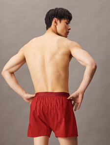 Cotton Poplin Traditional Boxers, 17496 DIAMOND LOGO+ROUGE, hi-res