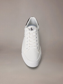 Vulcanized Flatform Lace Up Trainer, Bright White, hi-res