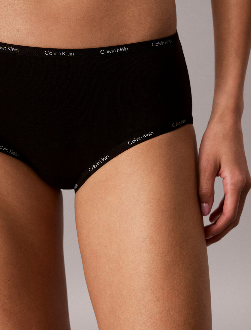 Icon Cotton Modal Limited Edition Hipster Panty, Black, hi-res