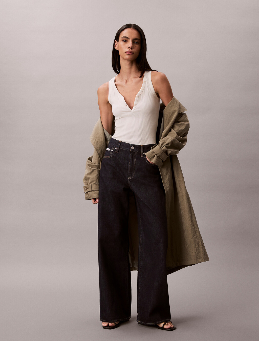 Eco Cool Wide Leg Jeans, CK CLASSIC RINSE, hi-res
