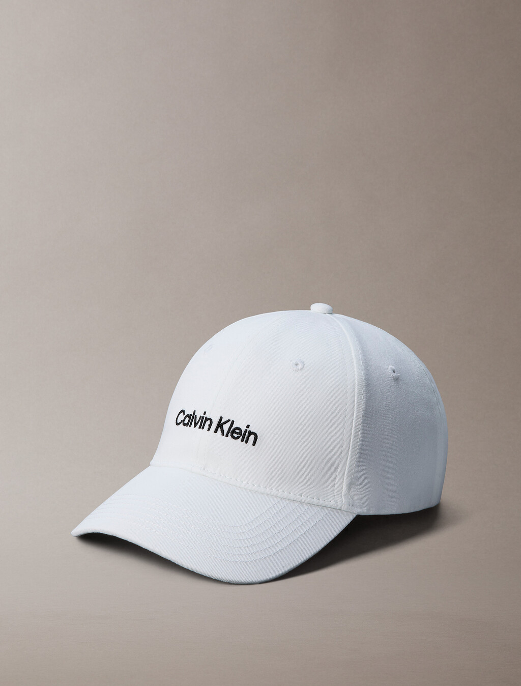 Logo Embroidery Baseball Cap, Bright White/ Black, hi-res