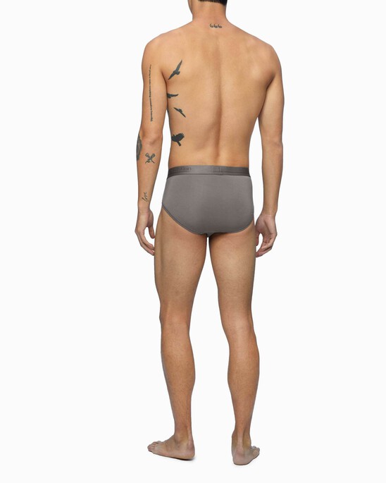 CK BLACK SILK KNIT HIPSTERS BRIEFS