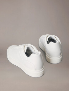 Premier - Leather Signature Trainers, Triple Bright White, hi-res