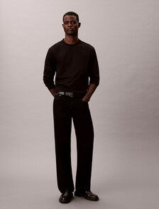 Embossed Logo Easy Fit Tee, Black, hi-res