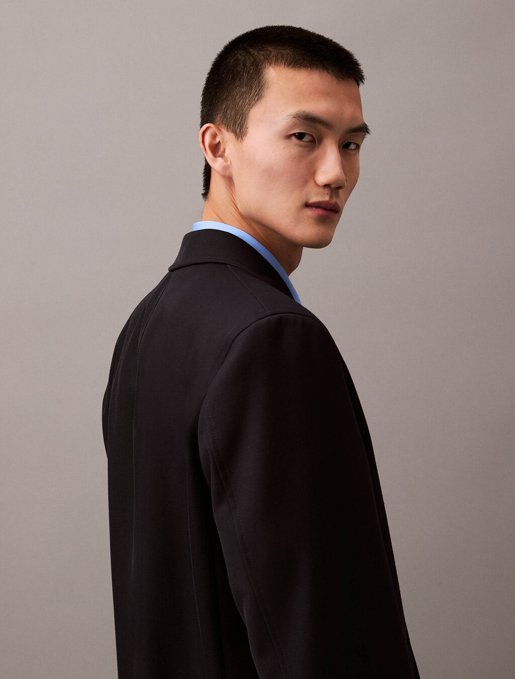 Wool Twill Car Coat, Vulcan, hi-res
