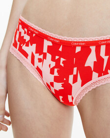 BOTTOM'S UP REFRESH ALL OVER PRINT HIPSTERS, COLLAGE STRIPE+PINK SHELL, hi-res