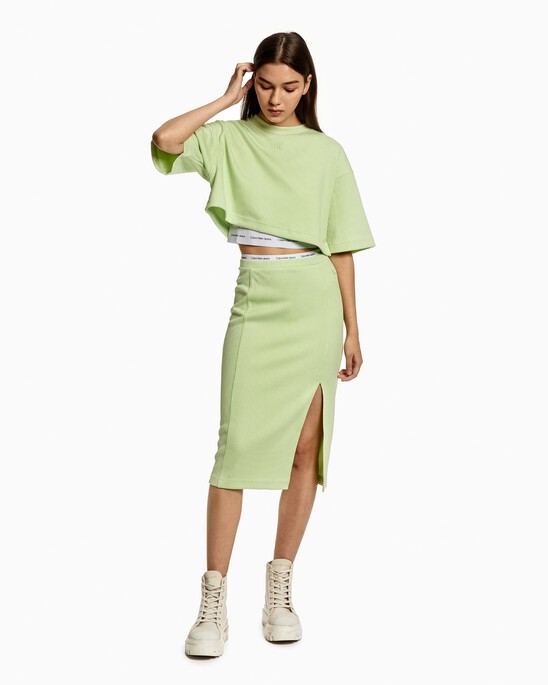 2 IN 1 RIB KNIT CROPPED TOP
