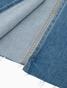 Reconsidered Front Split Maxi Denim Skirt, Med Blue F Split Cross Wb Rwh, hi-res