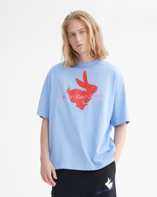 YEAR OF THE RABBIT RELAXED FIT TEE, HYDRANGEA, hi-res