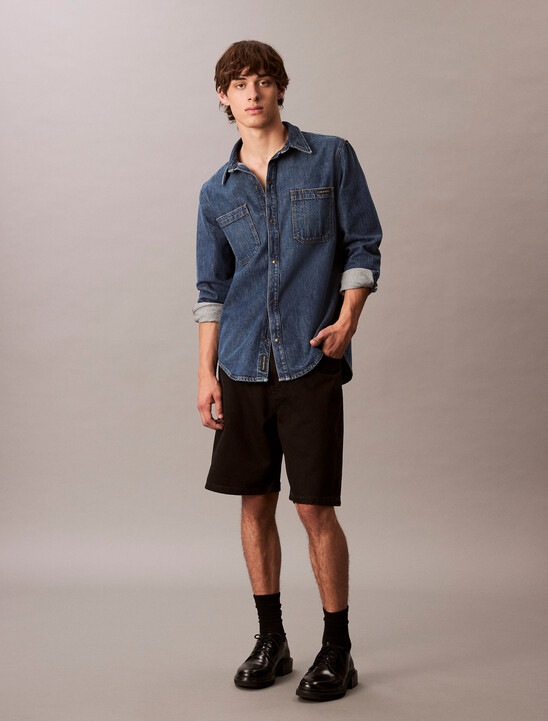 90's Loose Denim Shorts