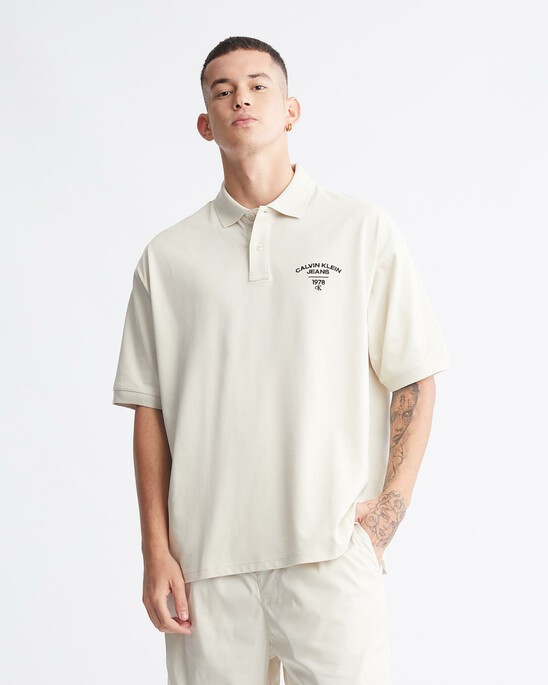 Varsity Curved Logo Polo
